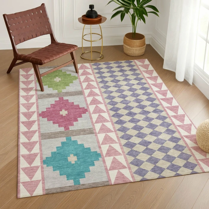 Addison Rugs Chantille Pink ACN2522 9ft. x 12ft. Rect. Rug