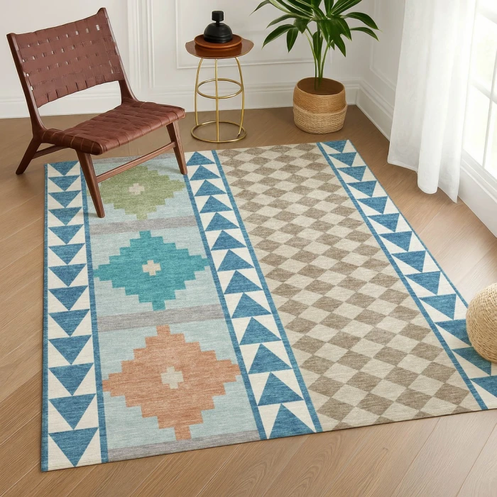 Addison Rugs Chantille Teal ACN2522 8ft. x 10ft. Rect. Rug