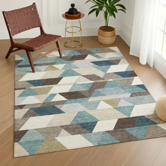Addison Rugs Chantille Teal ACN2526 5ft. x 7ft.6in. Rect. Rug