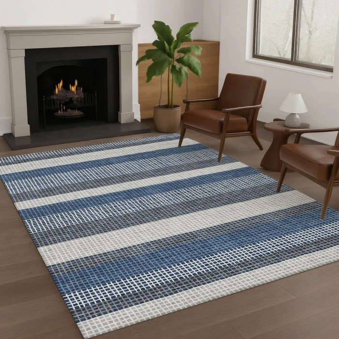 Addison Rugs Chantille Blue ACN2530 5ft. x 7ft.6in. Rect. Rug