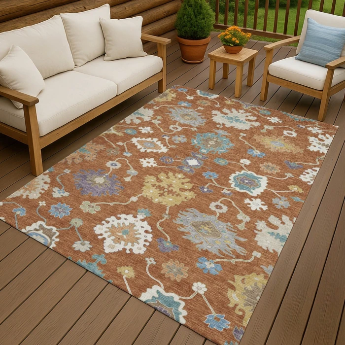 Addison Rugs Chantille Orange ACN2532 5ft. x 7ft.6in. Rect. Rug
