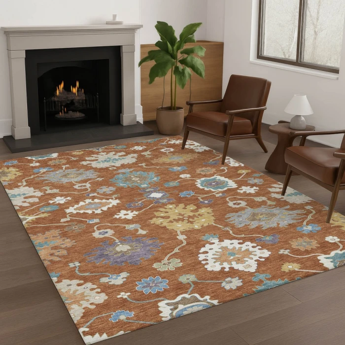 Addison Rugs Chantille Orange ACN2532 5ft. x 7ft.6in. Rect. Rug