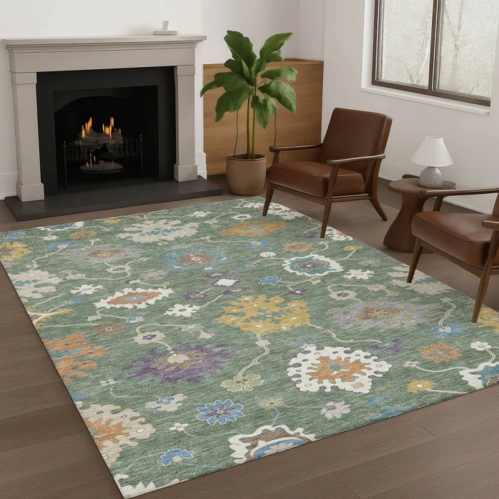 Addison Rugs Chantille Green ACN2532 5ft. x 7ft.6in. Rect. Rug