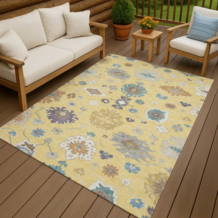 Addison Rugs Chantille Gold ACN2532 8ft. x 10ft. Rect. Rug