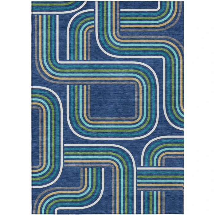 Addison Rugs Chantille Blue ACN2535 5ft. x 7ft.6in. Rect. Rug
