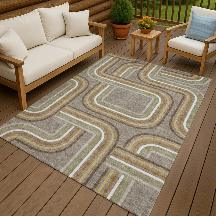 Addison Rugs Chantille Brown ACN2535 8ft. x 10ft. Rect. Rug