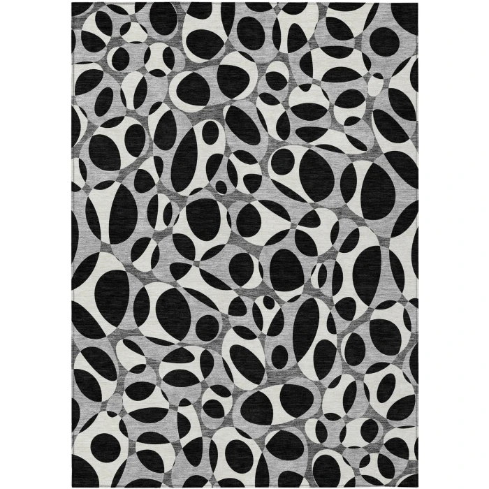 Addison Rugs Chantille Black ACN2536 9ft. x 12ft. Rect. Rug