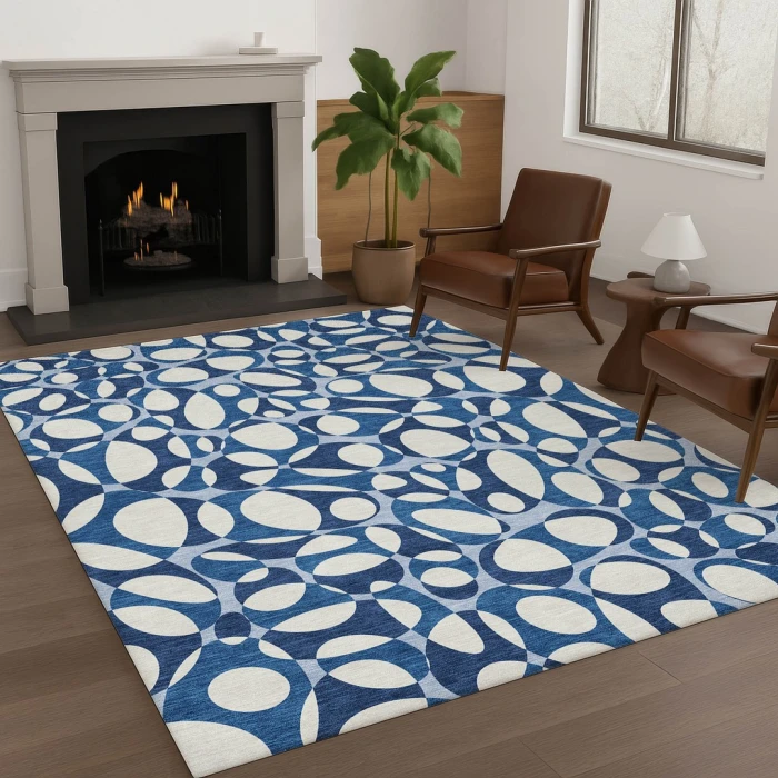 Addison Rugs Chantille Blue ACN2536 5ft. x 7ft.6in. Rect. Rug