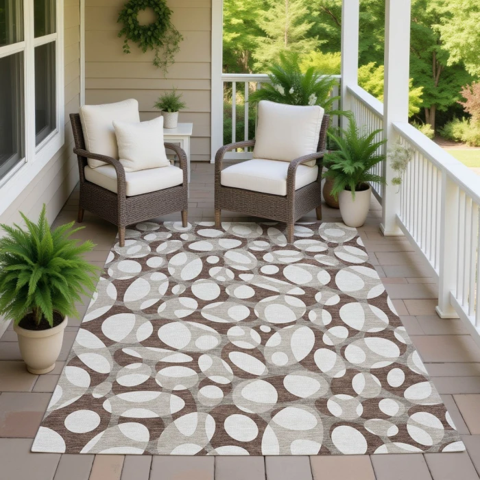 Addison Rugs Chantille Brown ACN2536 9ft. x 12ft. Rect. Rug