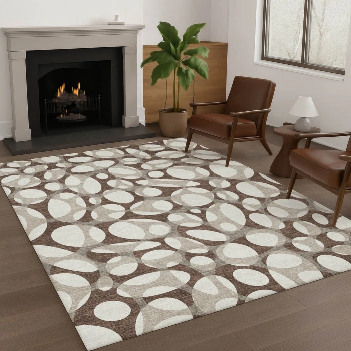 Addison Rugs Chantille Brown ACN2536 9ft. x 12ft. Rect. Rug