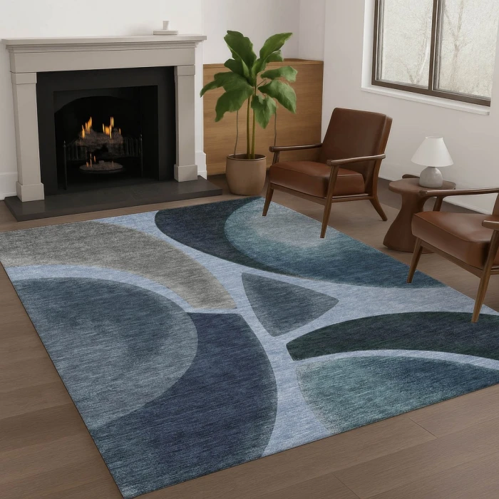Addison Rugs Chantille Blue ACN2537 9ft. x 12ft. Rect. Rug