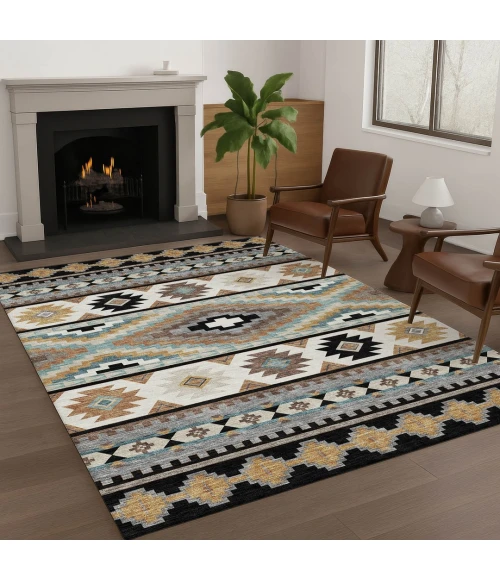 Addison Rugs Chantille Black ACN2539 8ft. x 10ft. Rect. Rug