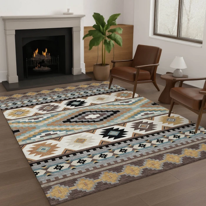 Addison Rugs Chantille Brown ACN2539 9ft. x 12ft. Rect. Rug