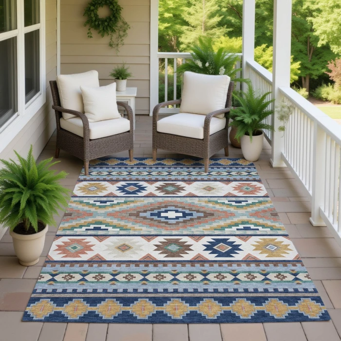 Addison Rugs Chantille Blue ACN2539 5ft. x 7ft.6in. Rect. Rug