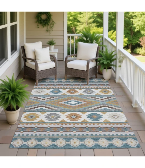 Addison Rugs Chantille Teal ACN2539 8ft. x 10ft. Rect. Rug