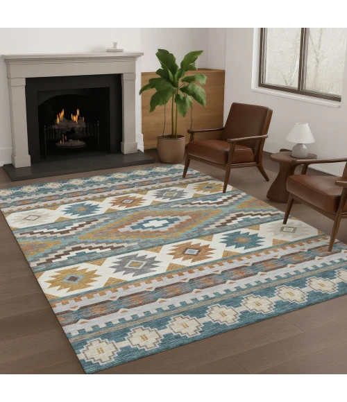 Addison Rugs Chantille Teal ACN2539 8ft. x 10ft. Rect. Rug