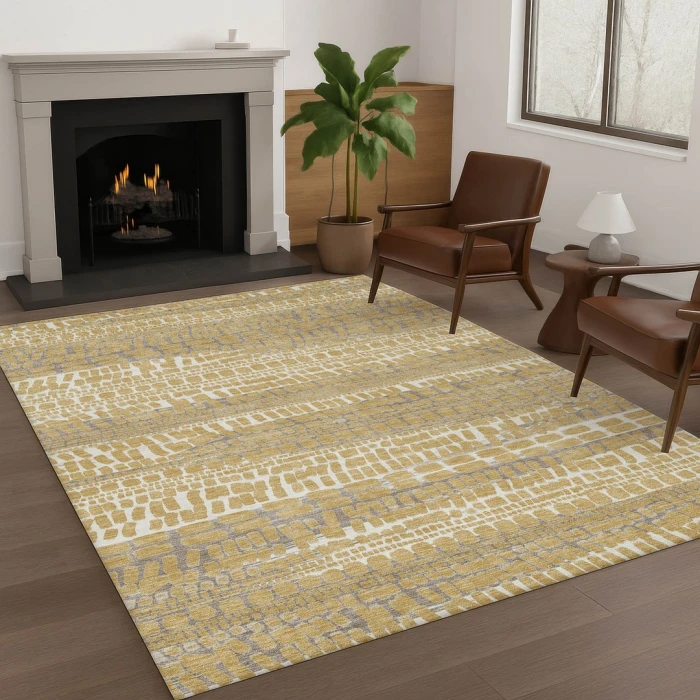 Addison Rugs Chantille Gold ACN2540 8ft. x 10ft. Rect. Rug
