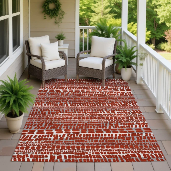 Addison Rugs Chantille Red ACN2540 5ft. x 7ft.6in. Rect. Rug