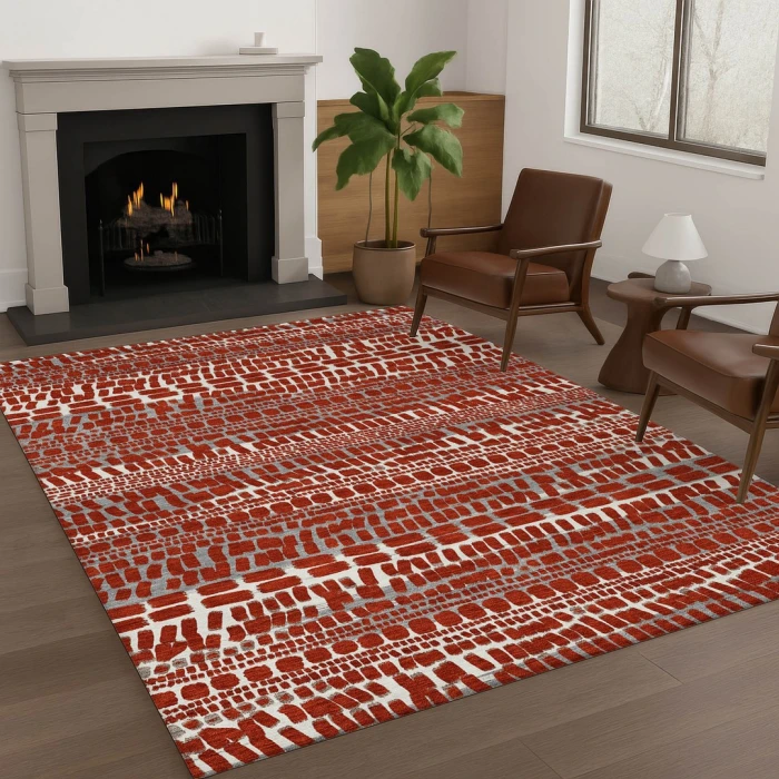 Addison Rugs Chantille Red ACN2540 5ft. x 7ft.6in. Rect. Rug
