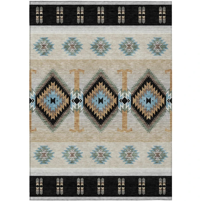 Addison Rugs Chantille Black ACN2541 9ft. x 12ft. Rect. Rug