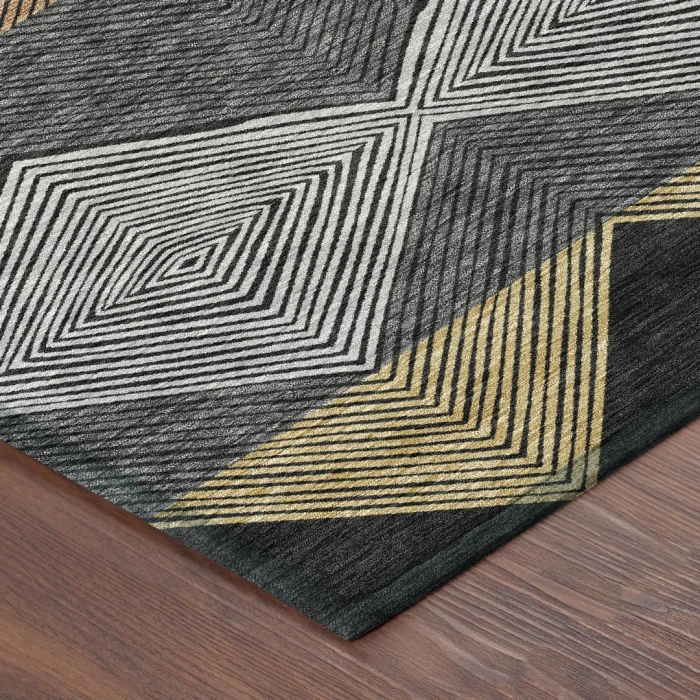 Addison Rugs Chantille Black ACN2545 5ft. x 7ft.6in. Rect. Rug