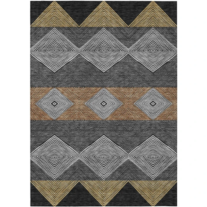 Addison Rugs Chantille Black ACN2545 5ft. x 7ft.6in. Rect. Rug