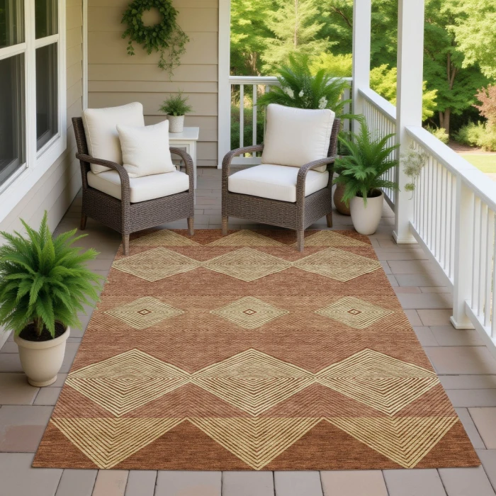 Addison Rugs Chantille Orange ACN2545 5ft. x 7ft.6in. Rect. Rug
