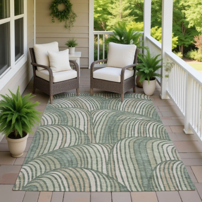 Addison Rugs Chantille Green ACN2546 8ft. x 10ft. Rect. Rug
