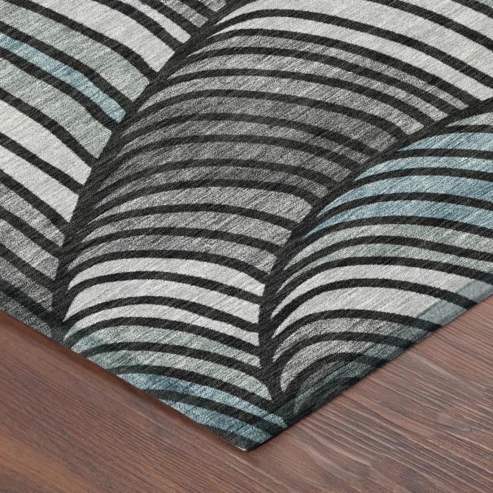 Addison Rugs Chantille Black ACN2546 9ft. x 12ft. Rect. Rug
