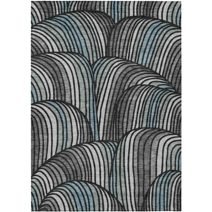 Addison Rugs Chantille Black ACN2546 9ft. x 12ft. Rect. Rug