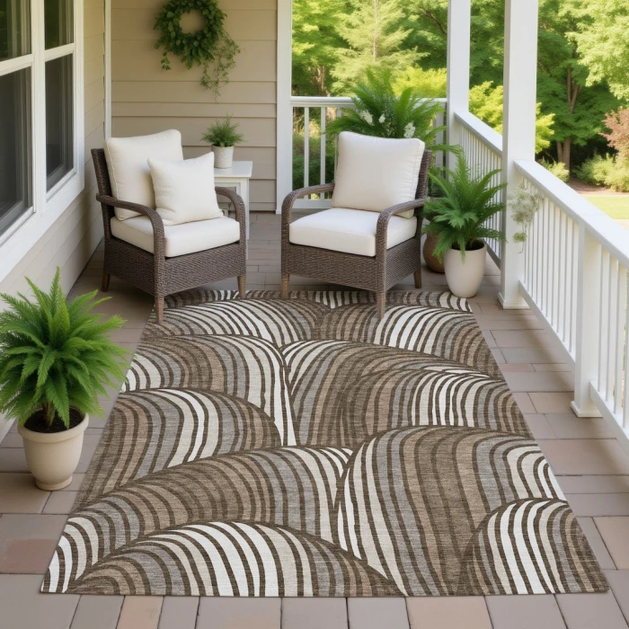 Addison Rugs Chantille Brown ACN2546 9ft. x 12ft. Rect. Rug