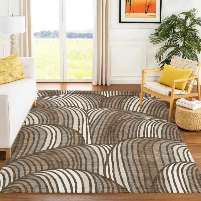 Addison Rugs Chantille Brown ACN2546 9ft. x 12ft. Rect. Rug