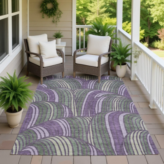 Addison Rugs Chantille Purple ACN2546 8ft. x 10ft. Rect. Rug