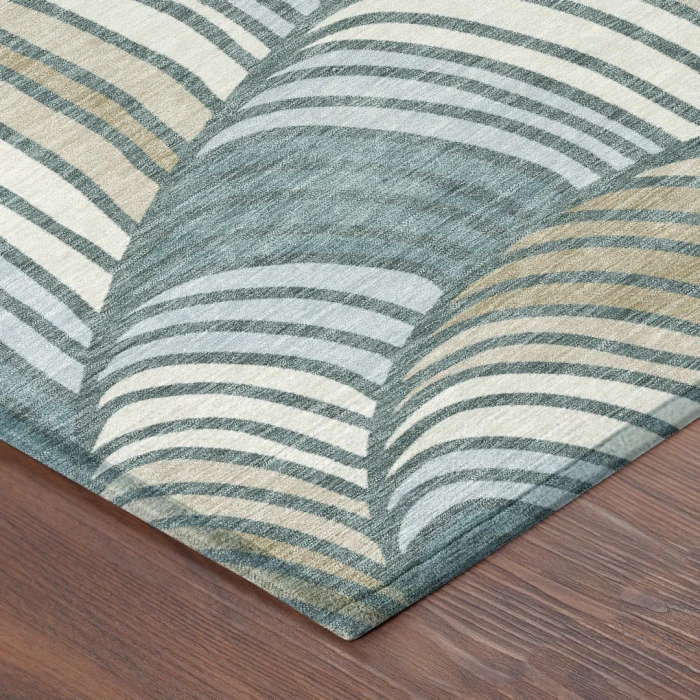 Addison Rugs Chantille Teal ACN2546 5ft. x 7ft.6in. Rect. Rug