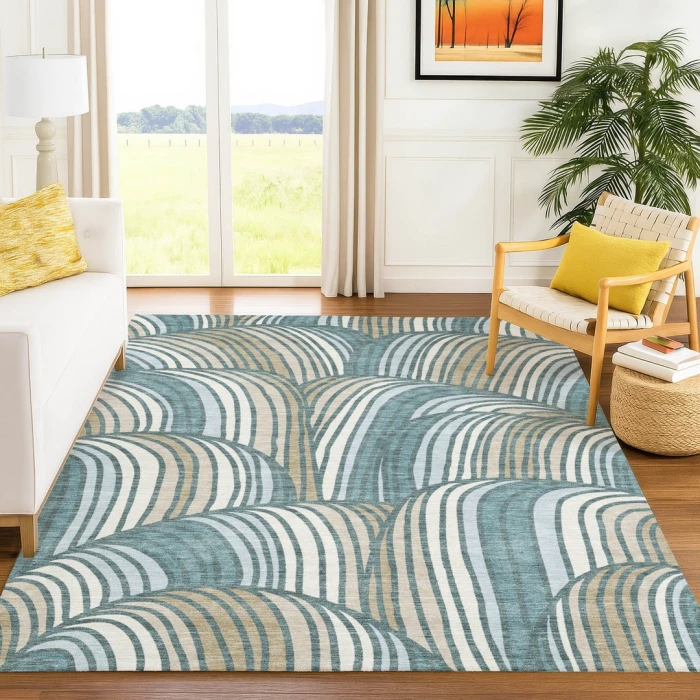 Addison Rugs Chantille Teal ACN2546 5ft. x 7ft.6in. Rect. Rug