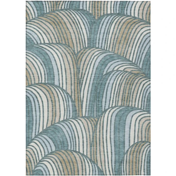 Addison Rugs Chantille Teal ACN2546 5ft. x 7ft.6in. Rect. Rug