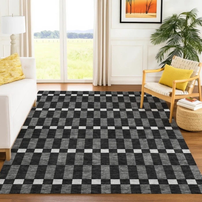 Addison Rugs Chantille Black ACN2547 9ft. x 12ft. Rect. Rug