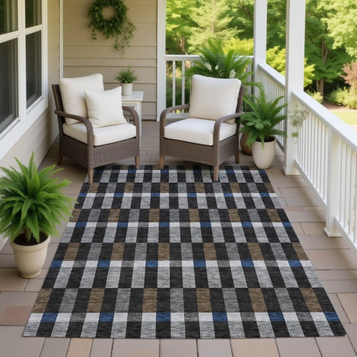 Addison Rugs Chantille Black ACN2548 5ft. x 7ft.6in. Rect. Rug