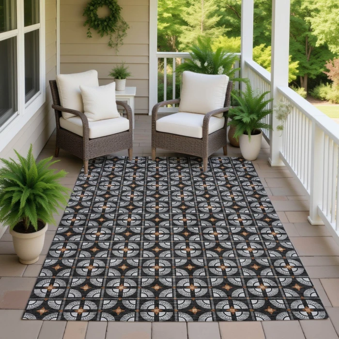 Addison Rugs Chantille Black ACN2552 5ft. x 7ft.6in. Rect. Rug