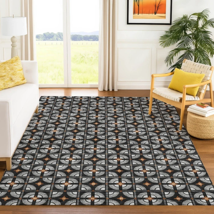 Addison Rugs Chantille Black ACN2552 5ft. x 7ft.6in. Rect. Rug