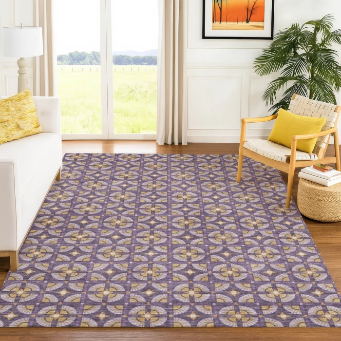 Addison Rugs Chantille Purple ACN2552 5ft. x 7ft.6in. Rect. Rug