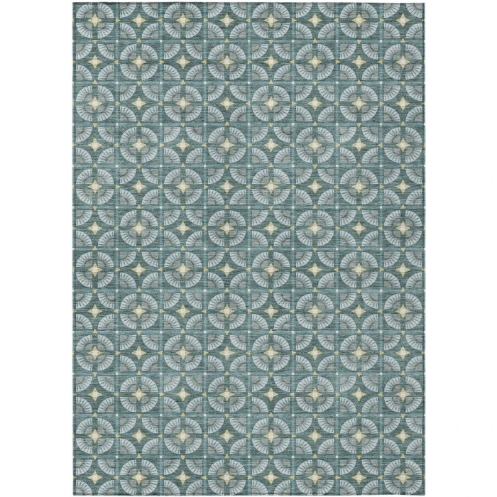 Addison Rugs Chantille Teal ACN2552 8ft. x 10ft. Rect. Rug