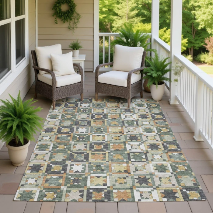 Addison Rugs Chantille Green ACN2553 8ft. x 10ft. Rect. Rug