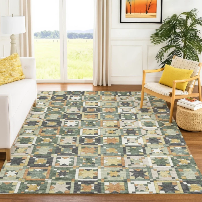 Addison Rugs Chantille Green ACN2553 8ft. x 10ft. Rect. Rug