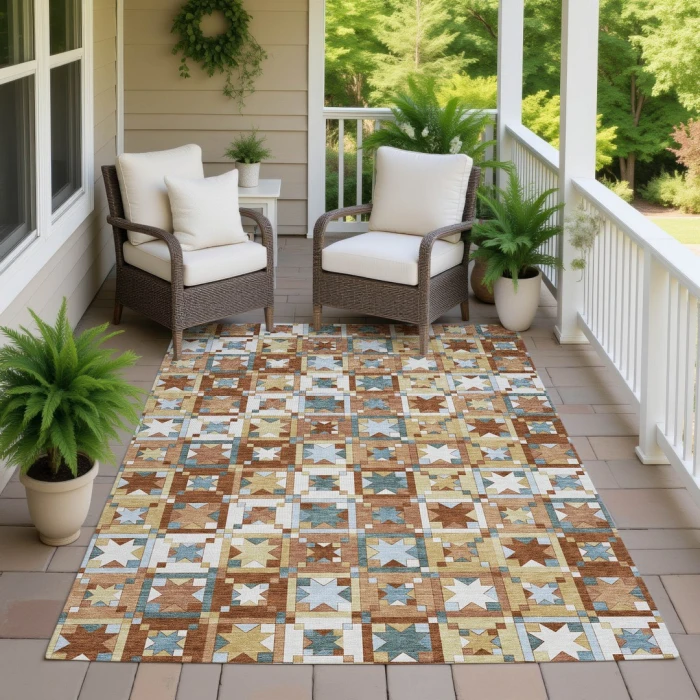Addison Rugs Chantille Orange ACN2553 5ft. x 7ft.6in. Rect. Rug