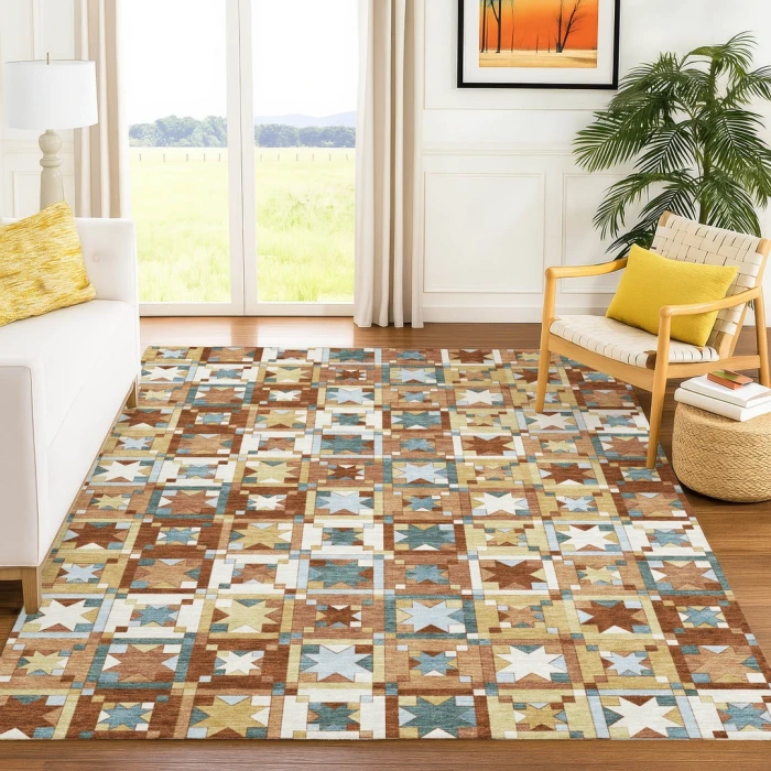 Addison Rugs Chantille Orange ACN2553 5ft. x 7ft.6in. Rect. Rug