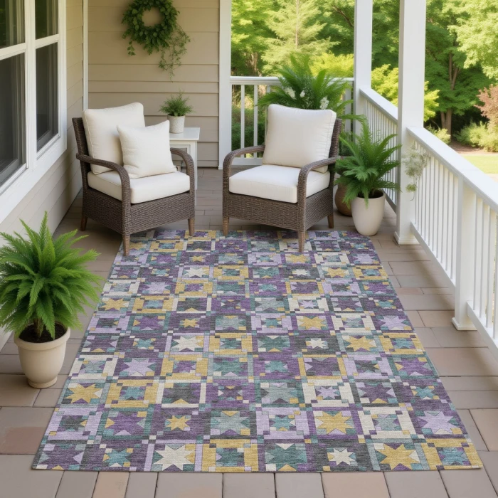 Addison Rugs Chantille Purple ACN2553 8ft. x 10ft. Rect. Rug