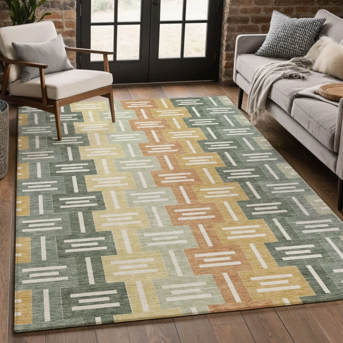 Addison Rugs Chantille Green ACN2556 8ft. x 10ft. Rect. Rug