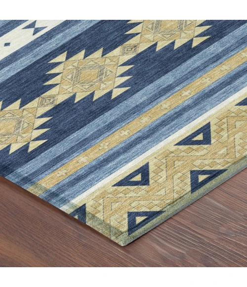 Addison Rugs Chantille Blue ACN2561 5ft. x 7ft.6in. Rect. Rug