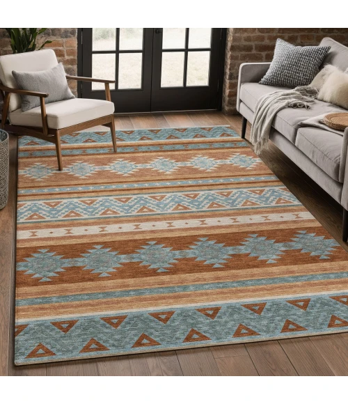 Addison Rugs Chantille Orange ACN2561 5ft. x 7ft.6in. Rect. Rug